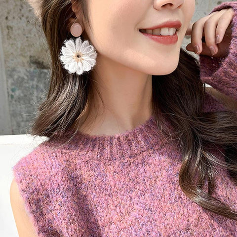 Knitting Flower Applique Patches DIY Craft-HA00049-Veeddydropshipping