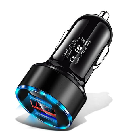 3A Dual USB Car Charger Fast Charging Adapter For Samsung-PA01166-Veeddydropshipping
