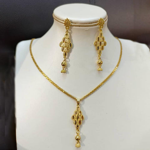 18K Gold Color  Jewelry Setsr Earrings and Necklace  -JW00301-Veeddydropshipping