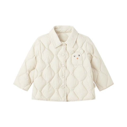 Baby Toddler Boys Girls Down Puffer Jacket Polo Collar-TB01007-Veeddydropshipping