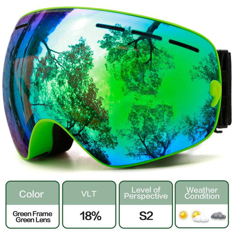 Ski Goggles,Winter Snow Sports Goggles with Anti-fog UV Protection for Men Women-OS00740-Veeddydropshipping
