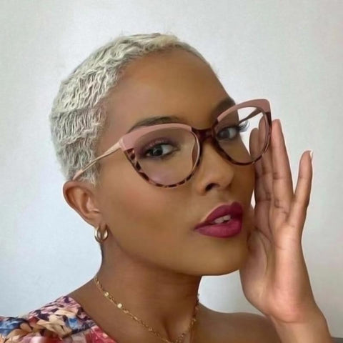 Blocking Cat Eye Glasses Frame-WF01299-Veeddydropshipping