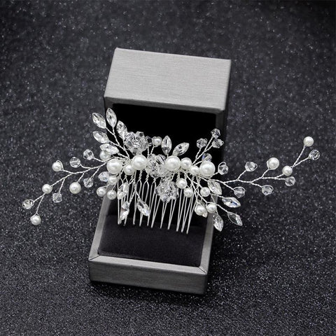 Wedding Hair Combs Hair Accessories-WF01280-Veeddydropshipping
