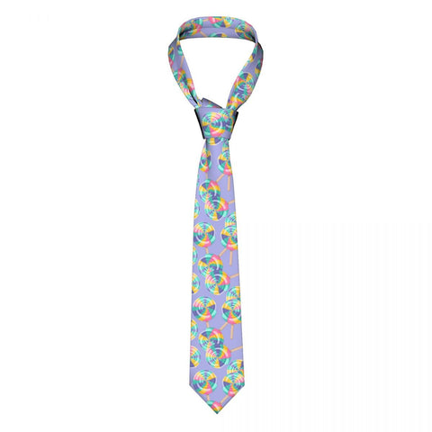 Spiral Necktie Unisex Polyester Neck Tie-WF01219-Veeddydropshipping