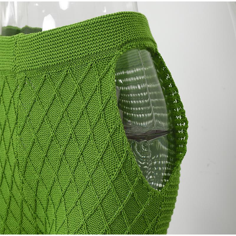 Sexy Cut Out Knitted Loose Pants Women-Veeddydropshipping