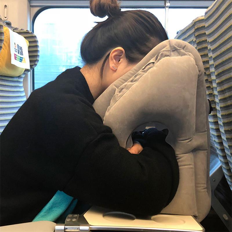 Air Cushion Travel Pillow Headrest Chin-HA00389-Veeddydropshipping