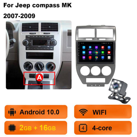 For Dodge Caliber Jeep Compass 1 MK Patriot 2006 - 2010 Car-AM00664-Veeddydropshipping