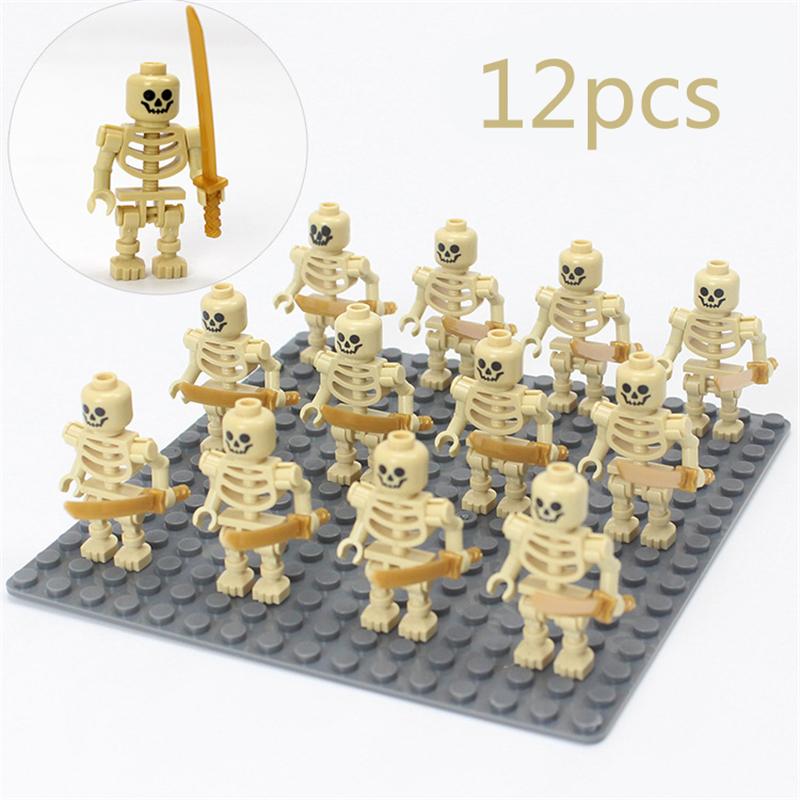 Skeleton Medieval Castle Knight Warriors Skeletons Building Blocks-TB01467-Veeddydropshipping