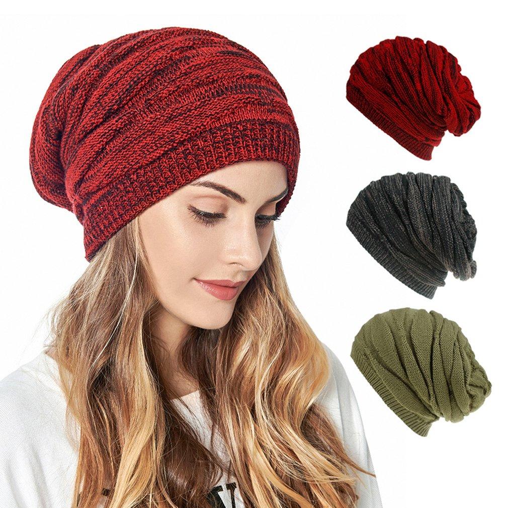 2021 Solid Color Wool Knitted Beanie Hat  Winter Hats Boy Girl Warm Plus -OS01021-Veeddydropshipping
