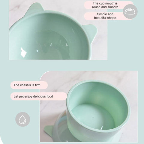 Pet Food Bowl Tilt High Bottom Neck Protector-HA01389-Veeddydropshipping