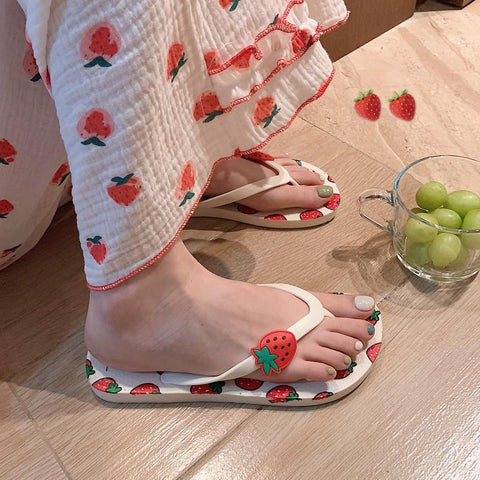 cute girl heart anti-skid bathroom bathing beach shoes-BS01150-Veeddydropshipping