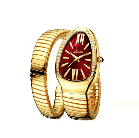 Watches Snake Shape Luxury Watch For Women Steel  Quartz -JW00880-Veeddydropshipping