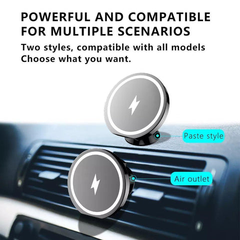 For MagSafe Magnetic Car Air Vent Fast Wireless Charger Mount 15W Wireless Charging Phone-PA01060-Veeddydropshipping