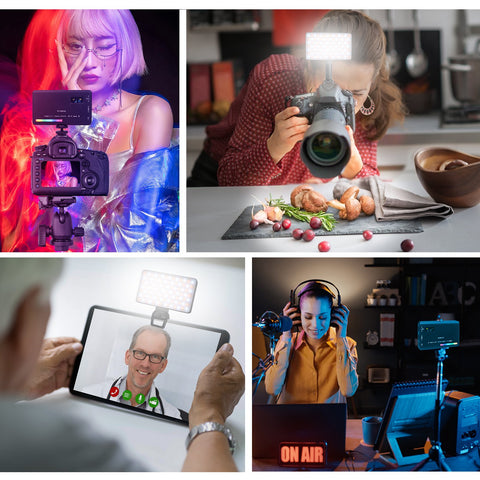 W140 LED RGB Video Light 0-360° Full Color 2500 to 9000K 8W 3100mAh Photography -CE00327-Veeddydropshipping