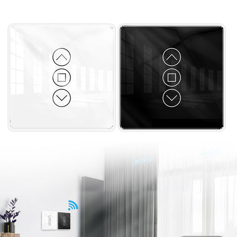 1pcs Curtain Smart Switch Tuya Smart Wireless WiFi RF Smart Curtain Touch-TI01064-Veeddydropshipping
