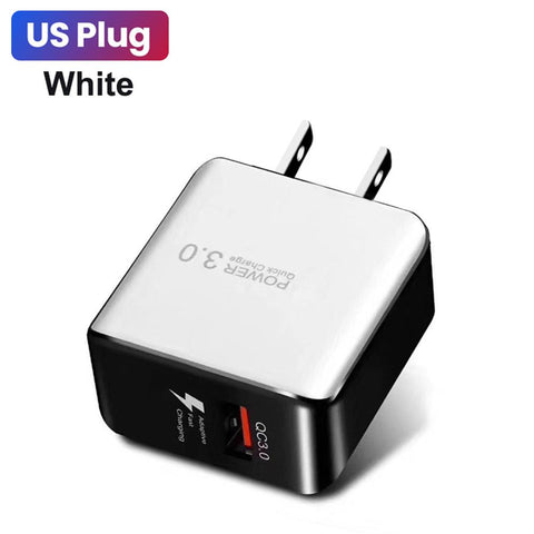 Quick Charge 3.0 USB Charger Universal QC 3.0 18W Fast Charging Adapter Wall Mobile Phone-PA00057-Veeddydropshipping
