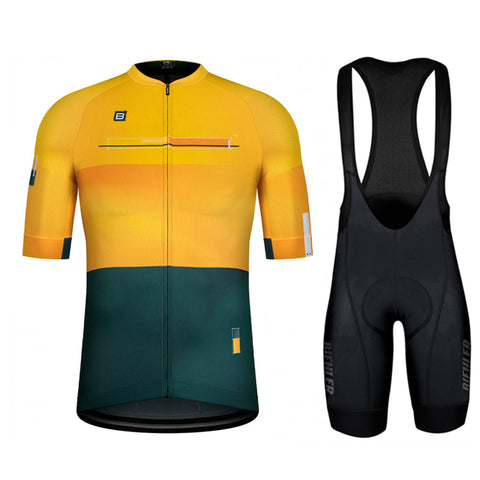 Summer Cycling Jersey Short Sleeves Bibs Shorts Suit Bicycle Clothing Set MTB-OS01078-Veeddydropshipping