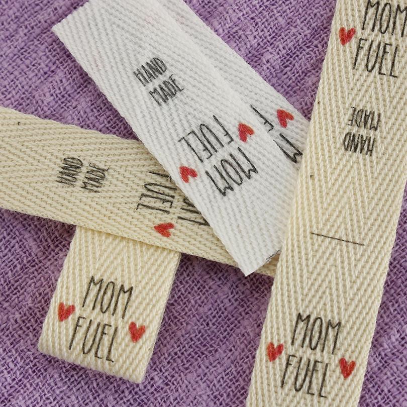 Folding Labels Twill Ribbon Logo Labels-HA00063-Veeddydropshipping