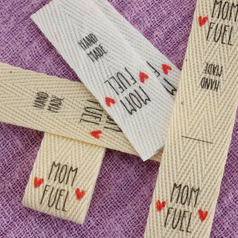 Folding Labels Twill Ribbon Logo Labels-HA00063-Veeddydropshipping