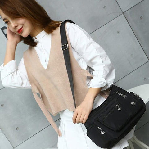 Compartment Messenger Chest Bag Pack Casual Bag Waterproof-BS00396-Veeddydropshipping