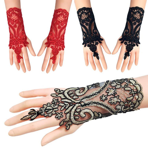 Lace Gloves Bow Sleeves Sexy Women-WF01233-Veeddydropshipping