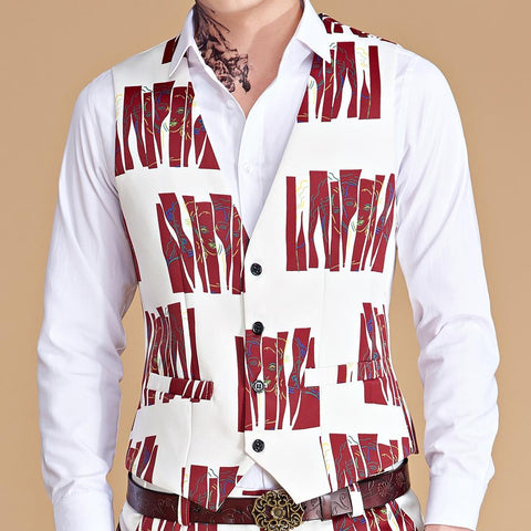 Suit Vest Men New Slim Fit Sleeveless Vest Waistcoat-MF01305-Veeddydropshipping