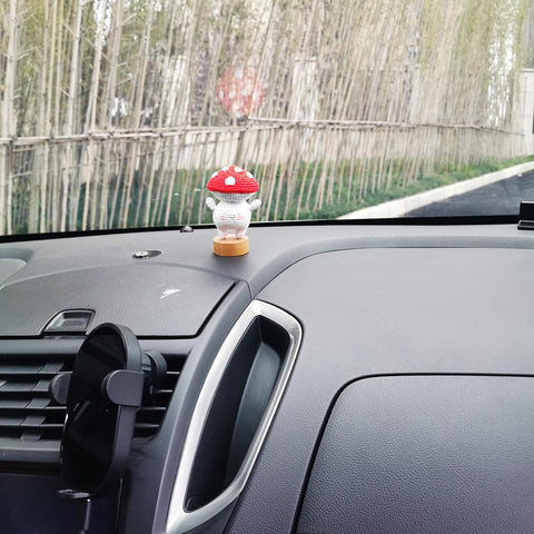 Handmade Crochet Cute Mushroom Car Accessories Interior-AM00055-Veeddydropshipping