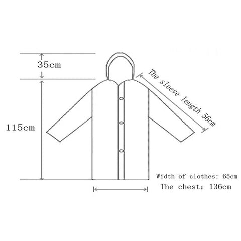 Fashion Raincoat Jacket Thickened Waterproof-HA01916-Veeddydropshipping