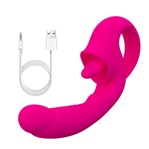 Clitoral Licking G Spot Vibrator Realistic Dildo Clitoralis Stimulator  -BH01255-Veeddydropshipping
