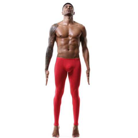 Men Sexy Long John High Elastic Tights  Homewear-MF01543-Veeddydropshipping