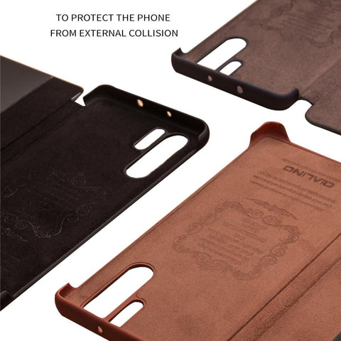 QIALINO Fashion Genuine Leather Flip Case for Huawei P30 Pro 6.47 inch Handmade-PA00279-Veeddydropshipping