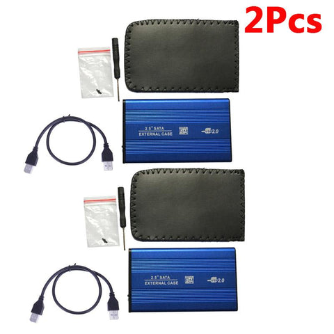 Aluminum Alloy 2.5 inch HDD Case USB 2.0 to SATA External Hard Drive Enclosure -CE01356-Veeddydropshipping