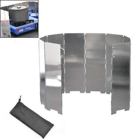 Shield Folding Outdoor Picnic BBQ Gas Stove Camping Screen-OS01248-Veeddydropshipping