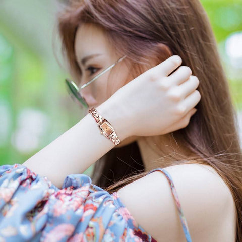 Simple Rectangular  Steel Quartz Women Watch-JW01055-Veeddydropshipping
