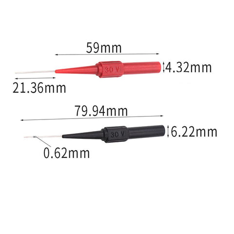 4Pcs 30V Diagnostic Tools Multimeter Test Lead Extention Back Piercing-AM00263-Veeddydropshipping