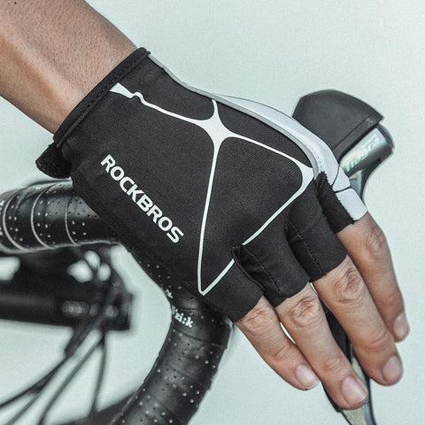 Bicycle Gloves Breathable Half Finger Reflective MTB Bike Gloves Thickened Silicone-OS01150-Veeddydropshipping