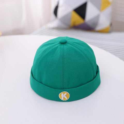 Brimless Hat embroidery letters girl Beanie Hats Cotton-MF00964-Veeddydropshipping