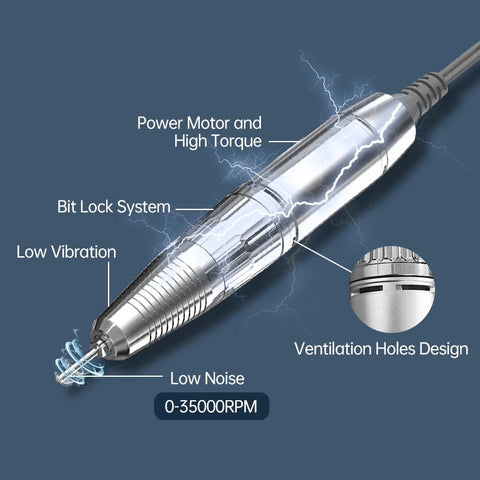 Electric Nail Drill Machine  Gel Nails filter Professional Nail Salon-BH01048-Veeddydropshipping