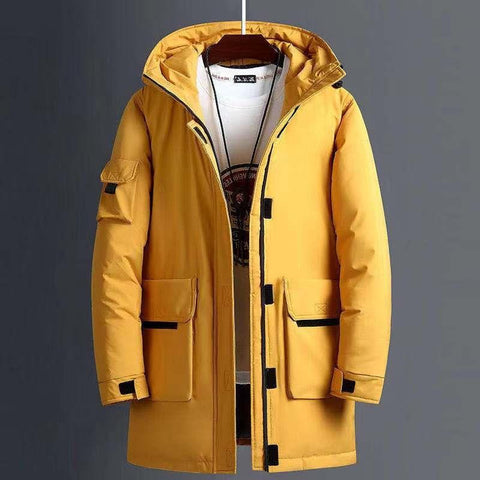 Coat Cotton Jacket Long Overcoat-MF01078-Veeddydropshipping