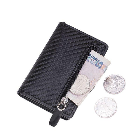 Credit Card Holder Simple Men&#39;s Slim Leather Business-BS00573-Veeddydropshipping