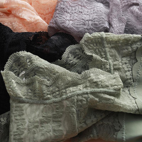 Thin Panties Sexy Lace High Waist Underwear-WF00974-Veeddydropshipping