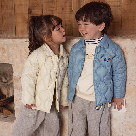 Baby Toddler Boys Girls Down Puffer Jacket Polo Collar-TB01007-Veeddydropshipping