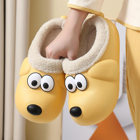 Warm Slippers Soft Waterproof EVA Plush Slippers Men-BS01136-Veeddydropshipping