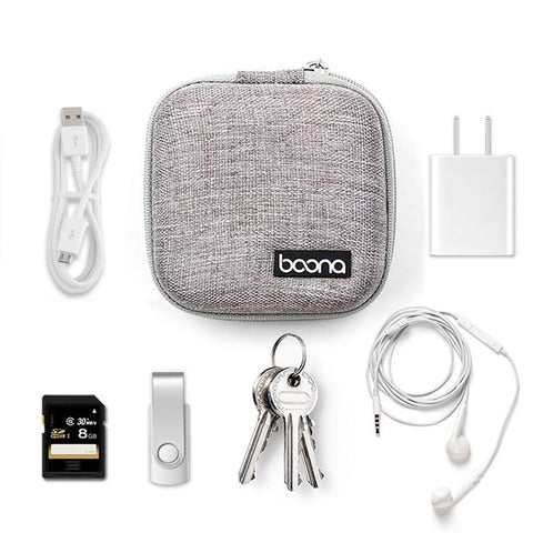Portable Data Cable Organizer Bag Small EVA Oval Earphone Storage Bags Hard Shell-PA00930-Veeddydropshipping