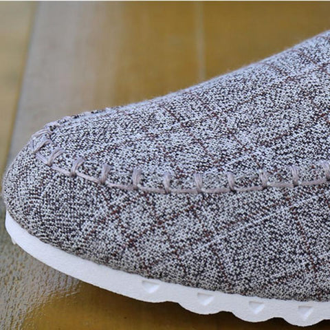 Casual Canvas Driving Lace Up Flat Shoes Lightweight-BS01380-Veeddydropshipping
