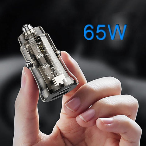 USB Car Charger 65W PD Fast Charging Quick-PA01165-Veeddydropshipping