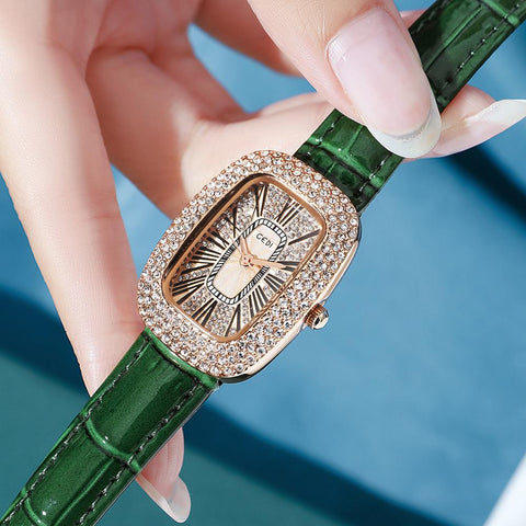 Luxury Oval Shaped Full Diamond Watch for Women-JW00901-Veeddydropshipping