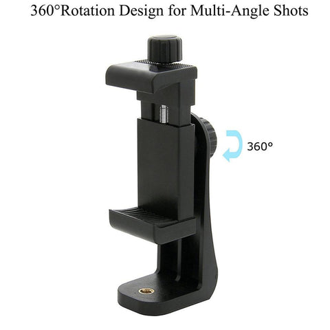 360 Degree Mobile Phone Clip Compatible With All 1/4 Screw Cellphone Holder -CE00402-Veeddydropshipping