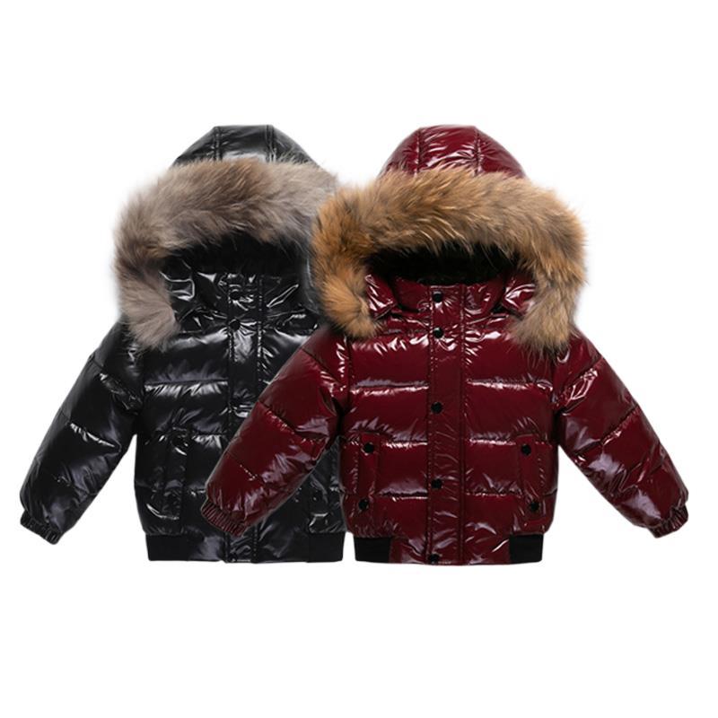 2023 Winter Down Jacket For Girl Real Fur Waterproof Shiny-TB01192-Veeddydropshipping