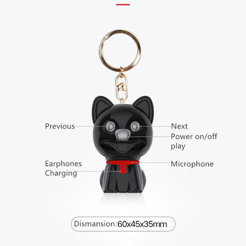Original New Digital Voice Recorder Voice-activated USB Mini Cute Doll Dog Car-CE01211-Veeddydropshipping